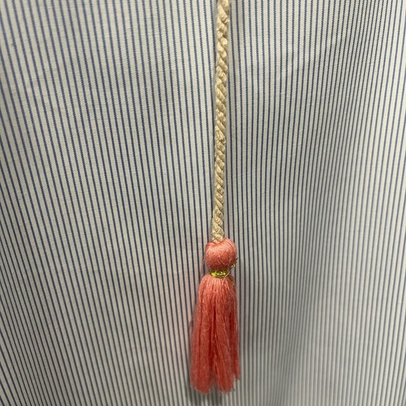 THML ANTHROPOLOGIE BOHO PINSTRIPE EMBROIDERED DRESS SIZE MEDIUM - Picture 13 of 13